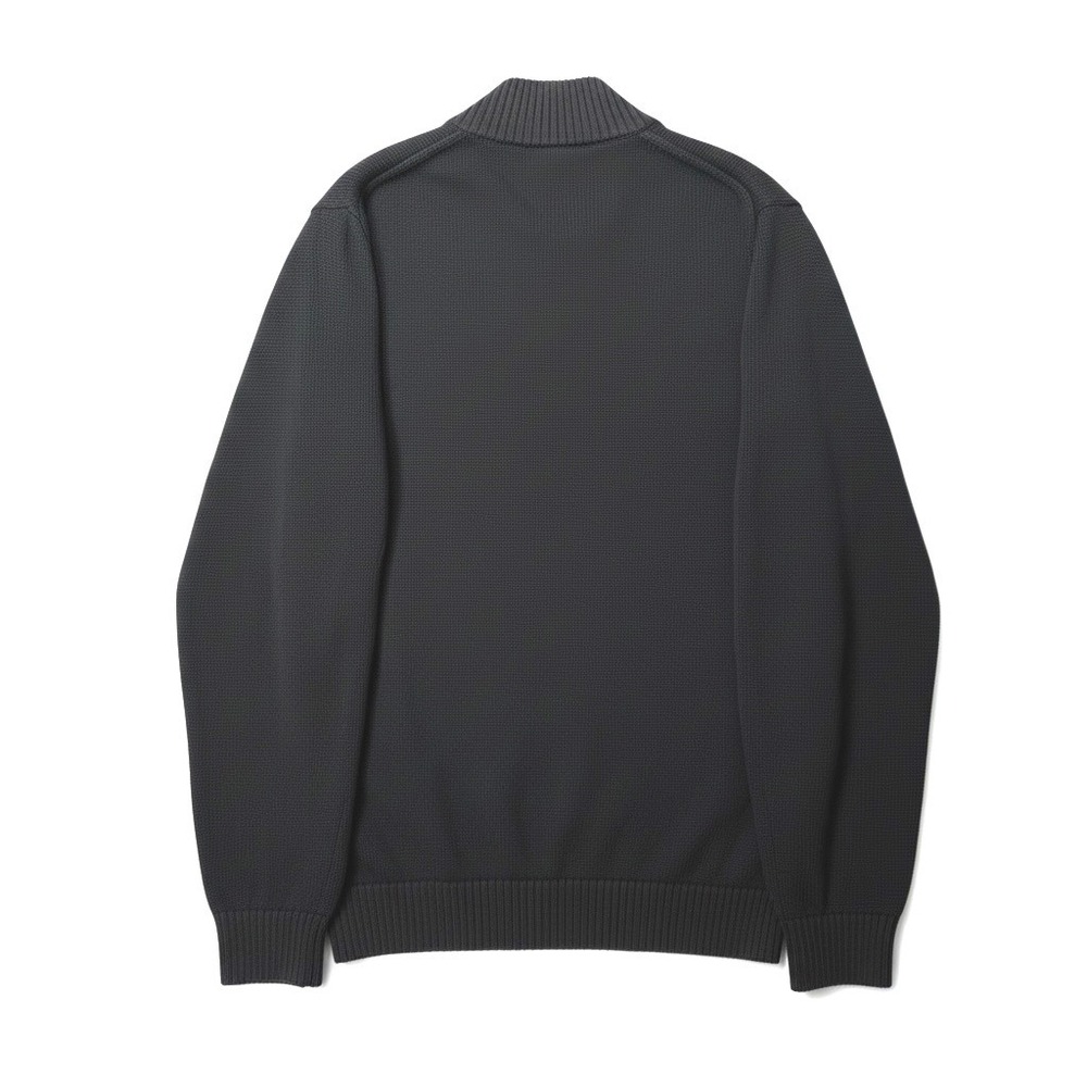 LL Bean Mens 1/4 Zip Knit Pullover Cotton Sweater L Tall Blue Nautical Preppy - Picture 2 of 7